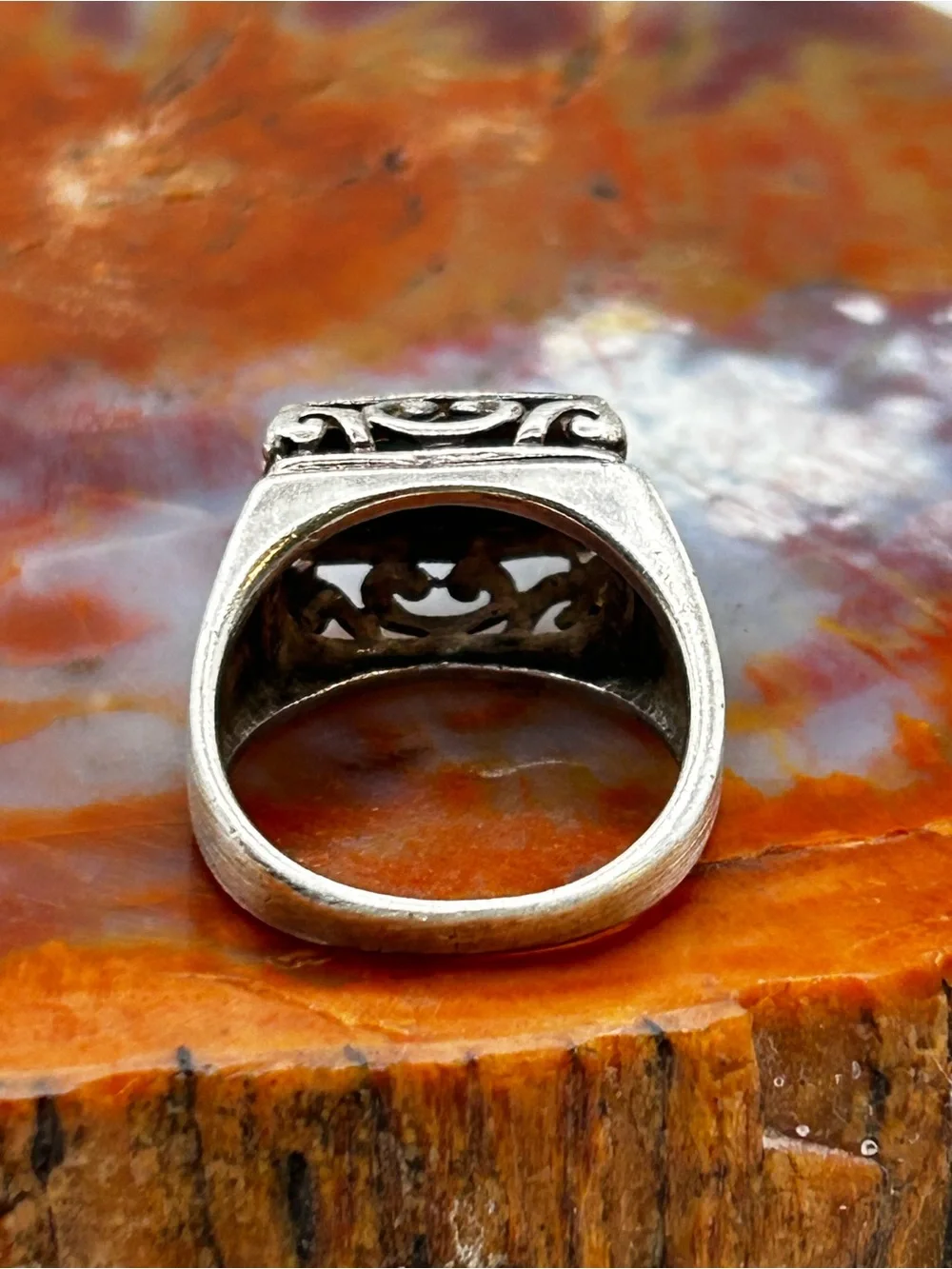 Sterling Silver Turquoise Ring - Size 7